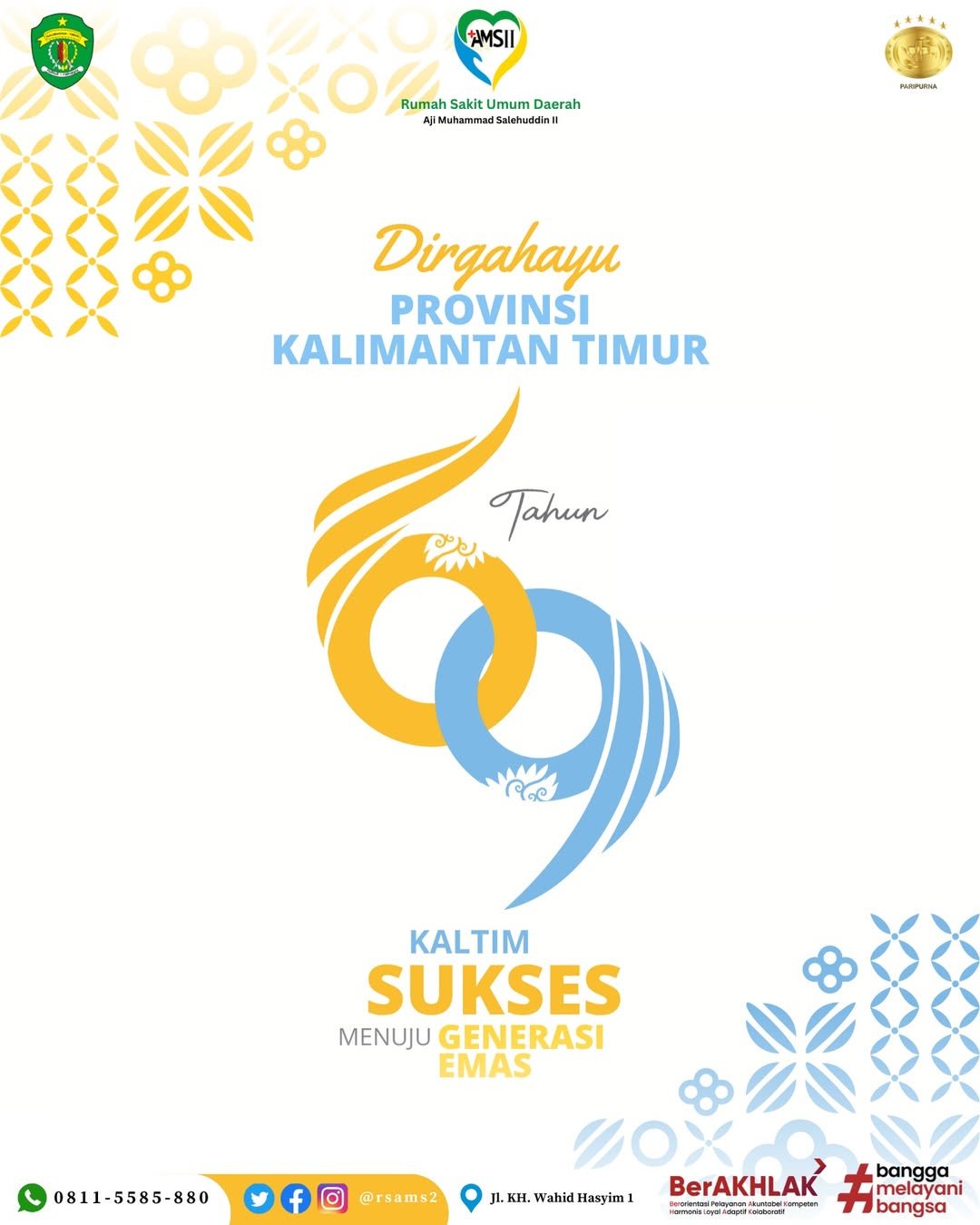 Dirgahayu Provinsi Kalimantan Timur ke-69