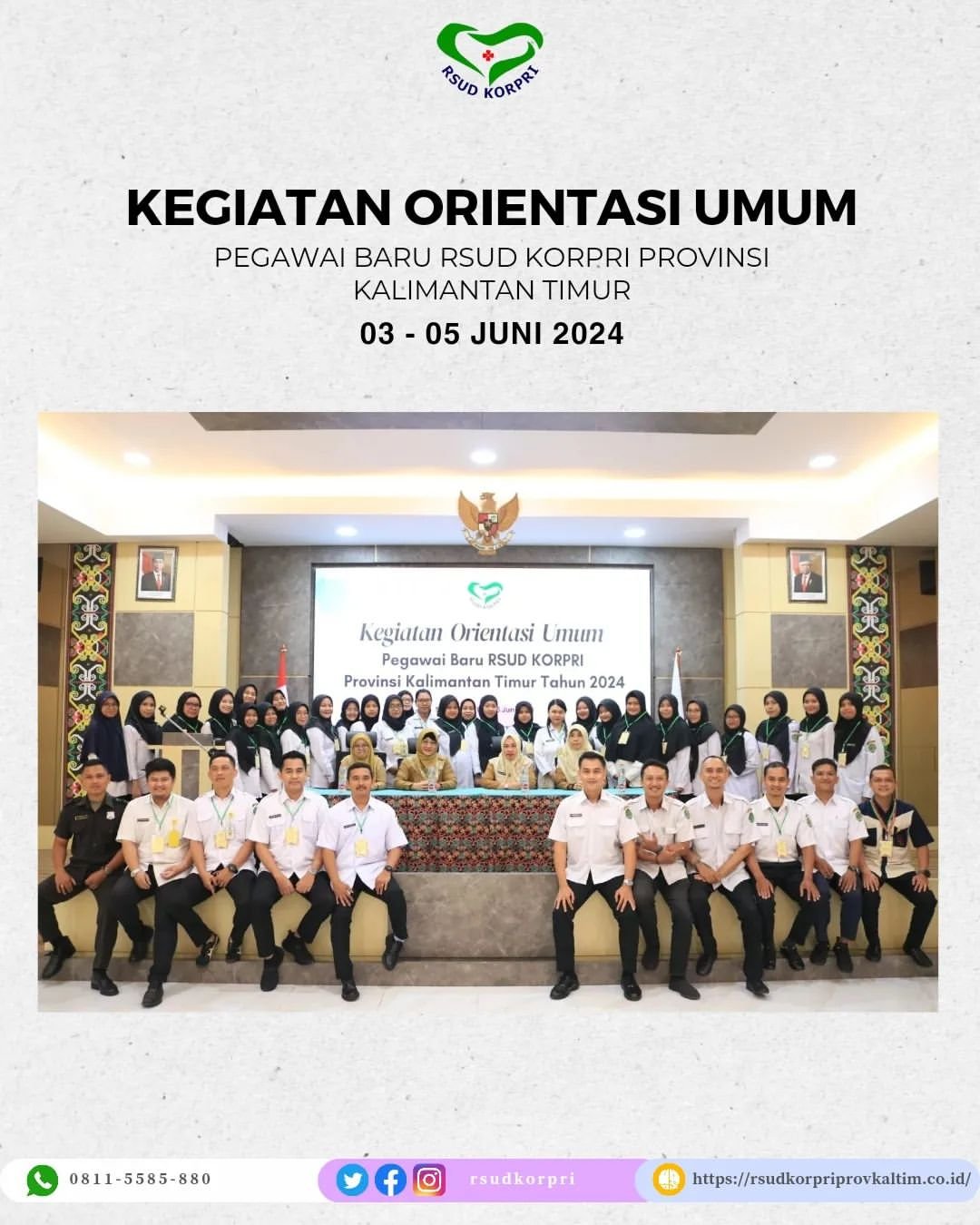 Kegiatan Orientasi Umum Pegawai Baru RSUD KORPRI Provinsi Kalimantan Timur Tahun 2024